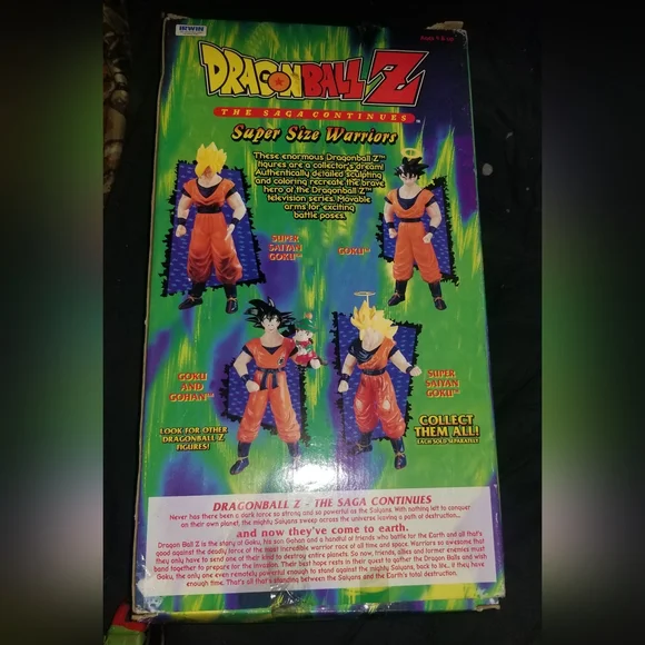 Collectors Edition 16” Dragon Ball Z The Saga Continues Super Size Warrior Goku